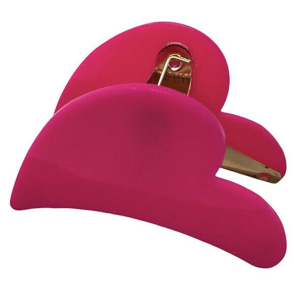 Nordstrom BP. Half Heart Shape Hair Clip Pink NWT - Picture 1 of 4